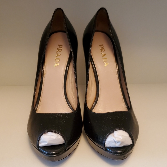 prada open toe heels